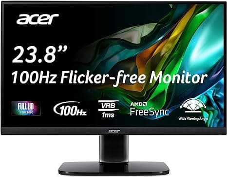 Monitor de oficina para juegos - Acer KC242Y Hbi - 23.8" 100Hz